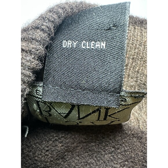 Jos. A Bank Men's Brown Lambs Wool Blend Long Sleeve Pullover Sweater LARGE - Picture 6 of 9